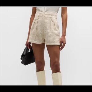 IRO High Waist Cream Shorts